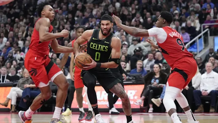 NBA Roundup; Celtics stunned by raptors