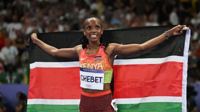 chebet secures a dominant win in her first race of 2025