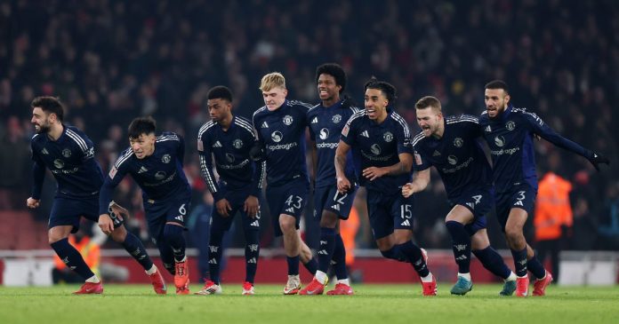 Manchester United victory over Arsenal in the FA cup third round