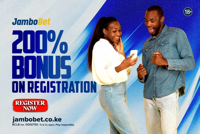 jamboBet 200% registration bonus