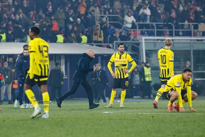 Dortmund suffered a damaging blow, conceding two goals in two minutes ELISABETTA BARACCHI / EPA / Profimedia