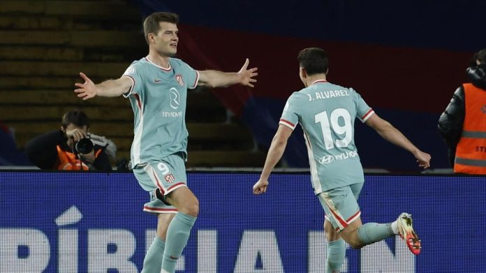 Alexander Sorloth scored an injury-time winner when Barcelona and Atletico Madrid met in La Liga earlier this season [Getty Images]