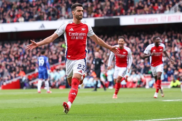 Mikel Merino scored again for Arsenal (Image: Robbie Jay Barratt - AMA/Getty Images)