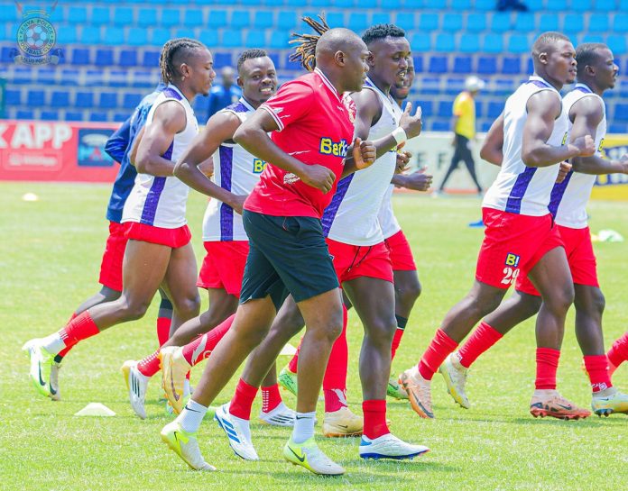 Police FC players in a past training session :Photo Credit - Police FC Media.