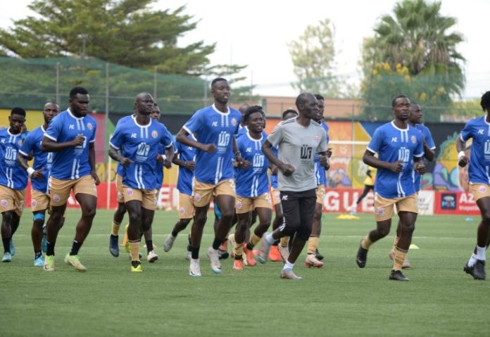 Nairobi City Stars before the start of their match against Gor Mahia at Dandora Stadium on Thursday, May 15, 2025. PHOTO/@NrbCityStars/X