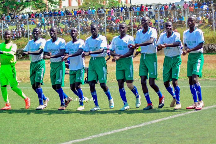Agai Mixed Secondary players erupt in joy after netting the winning goal against Kisumu Boys – sealing their spot as Nyanza’s representatives in boys’ football at the upcoming KSSSA Nationals in Kakamega.