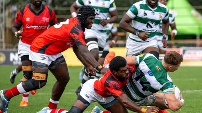 Action between Simbas and Sables © Kenya Rugby X account