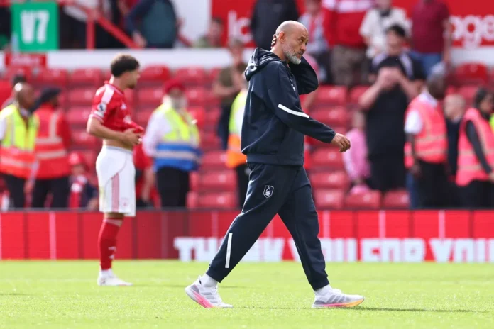 Nuno has been sacked by Forest - less than a month after his public breakdown with the board Credit: Getty